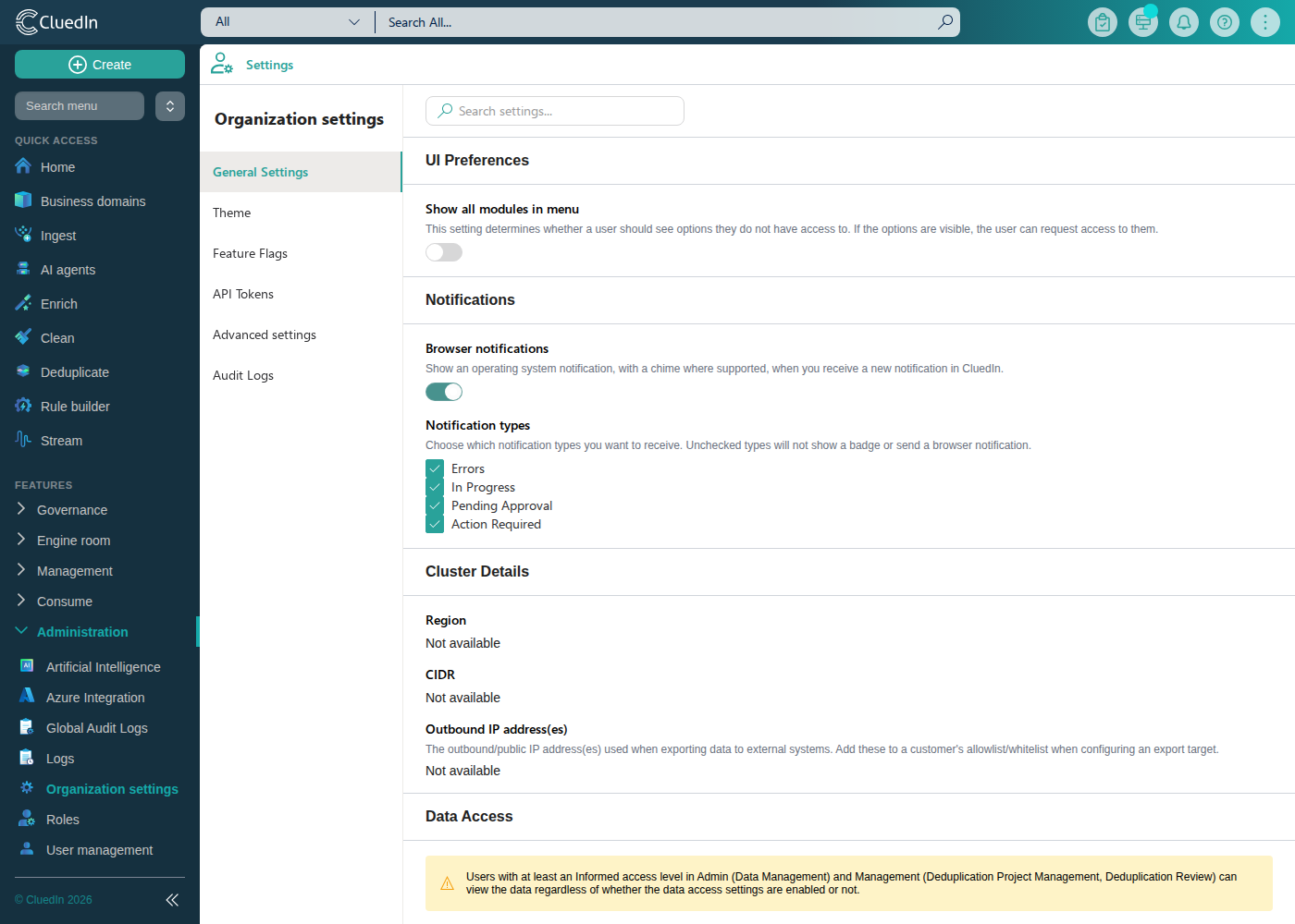 Browser notifications enabled