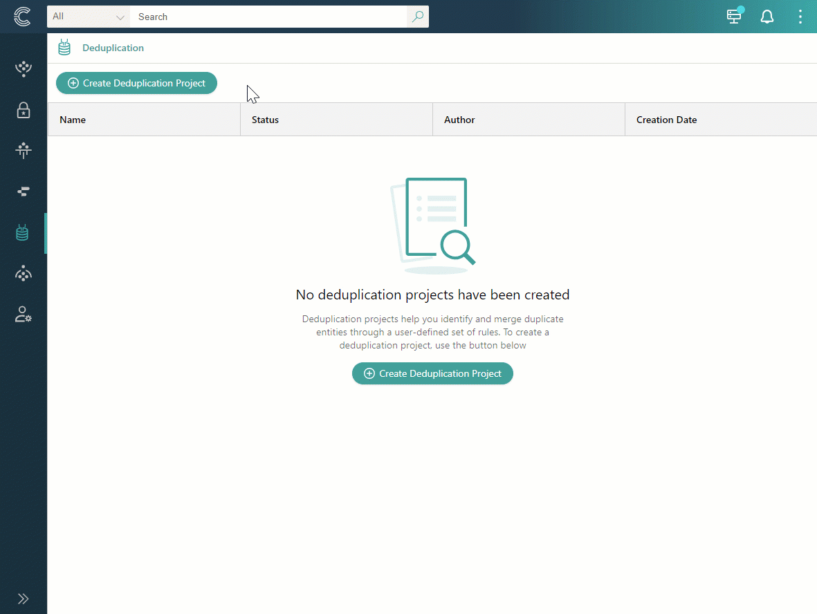 Create a deduplication project | CluedIn Documentation