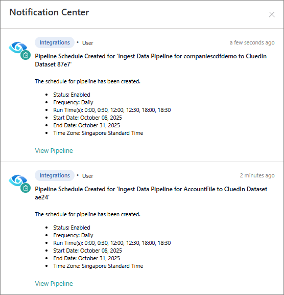 cluedin-schedule-success.png