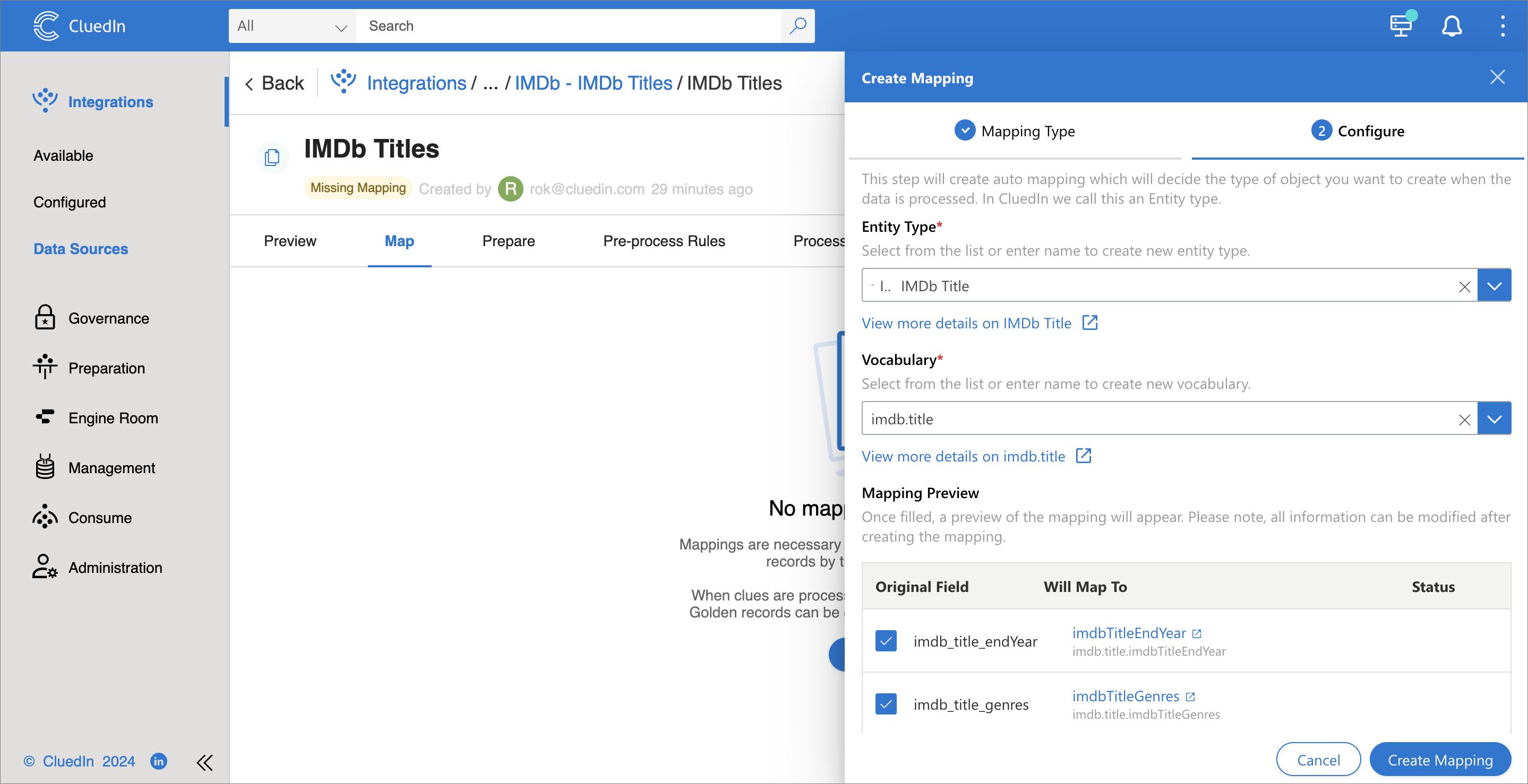 Ingestion Endpoint Mapping