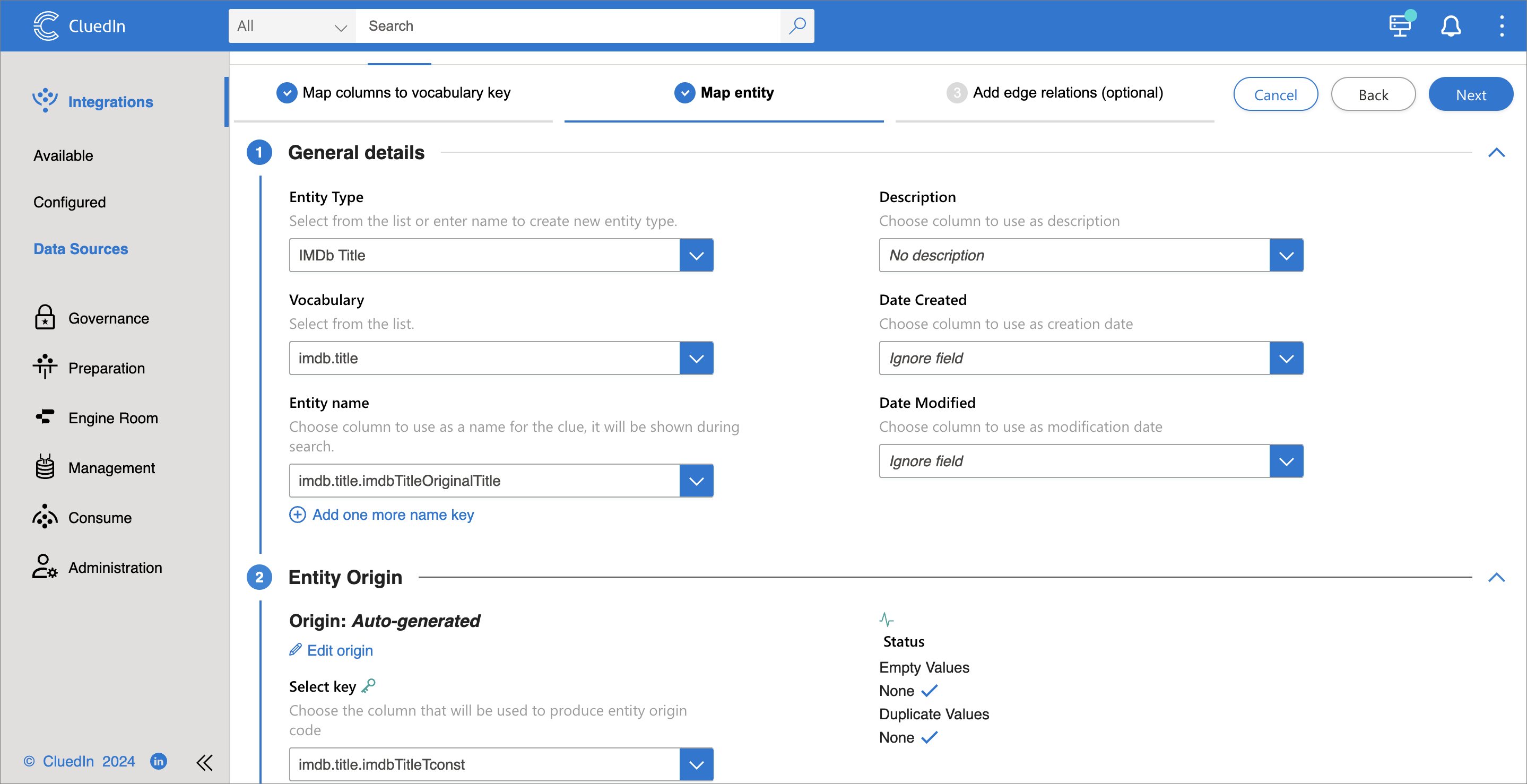 Ingestion Endpoint Mapping